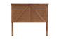 Yorick Classic and Traditional Ash Walnut Finished Wood Queen Size Headboard FredCo