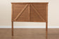 Yorick Classic and Traditional Ash Walnut Finished Wood Queen Size Headboard FredCo