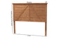 Yorick Classic and Traditional Ash Walnut Finished Wood Queen Size Headboard FredCo