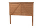 Yorick Classic and Traditional Ash Walnut Finished Wood Queen Size Headboard FredCo