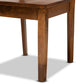 Zamira Modern and Contemporary Transitional Walnut Brown Finished Wood 5-Piece Dining Set FredCo