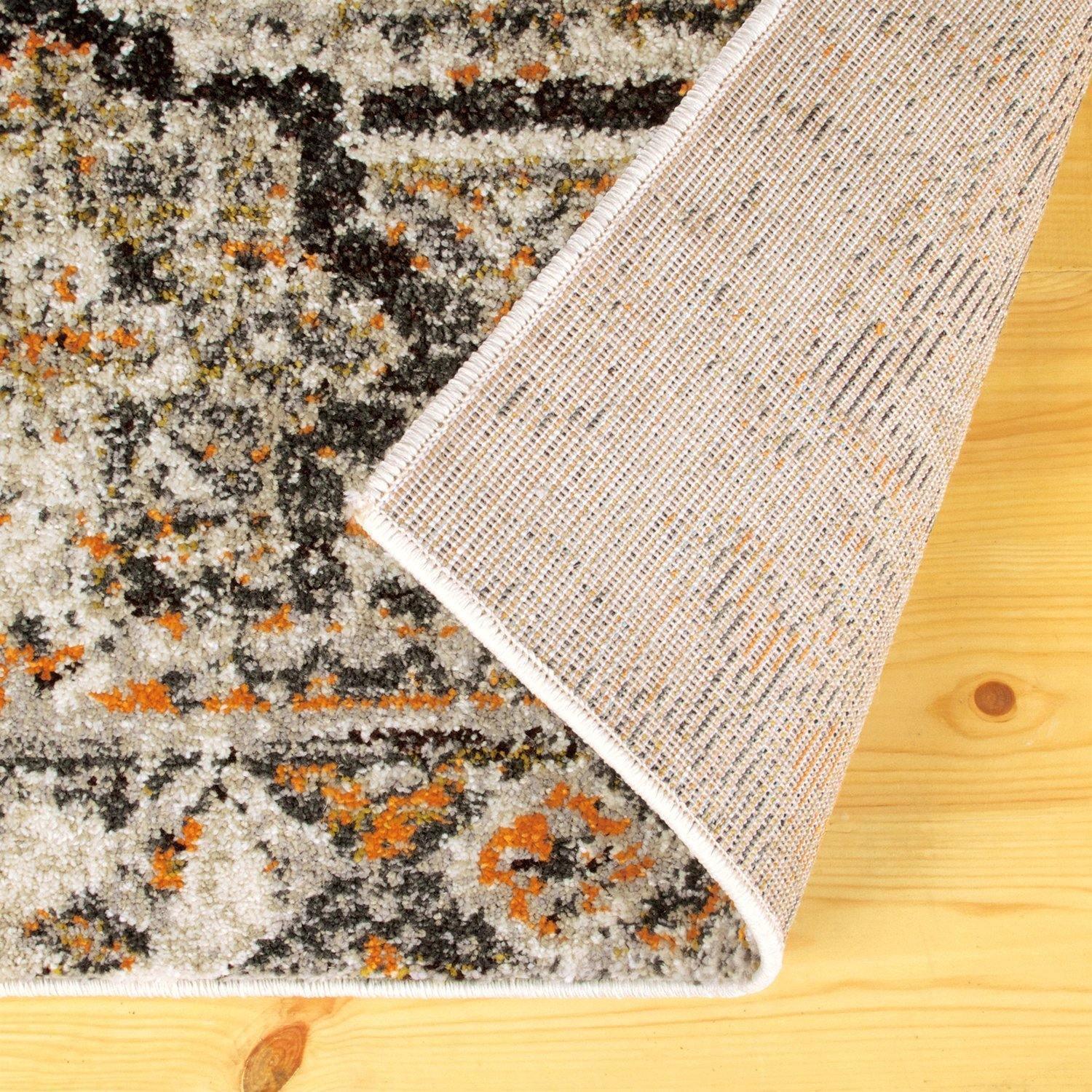 Zebrina Vintage Moroccan Floral Distressed Rug FredCo