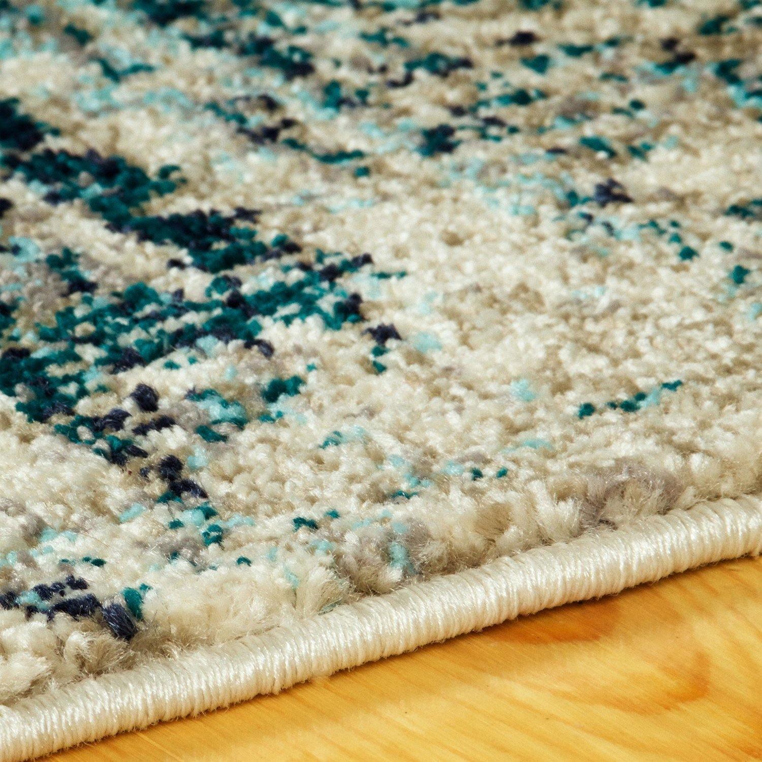 Zebrina Vintage Moroccan Floral Distressed Rug FredCo