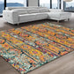 Zebrina Vintage Moroccan Floral Distressed Rug FredCo