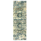 Zebrina Vintage Moroccan Floral Distressed Rug FredCo