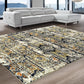 Zebrina Vintage Moroccan Floral Distressed Rug FredCo