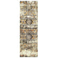 Zebrina Vintage Moroccan Floral Distressed Rug FredCo