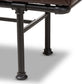 Zelie Rustic and Industrial Brown Faux Leather Upholstered Bench FredCo