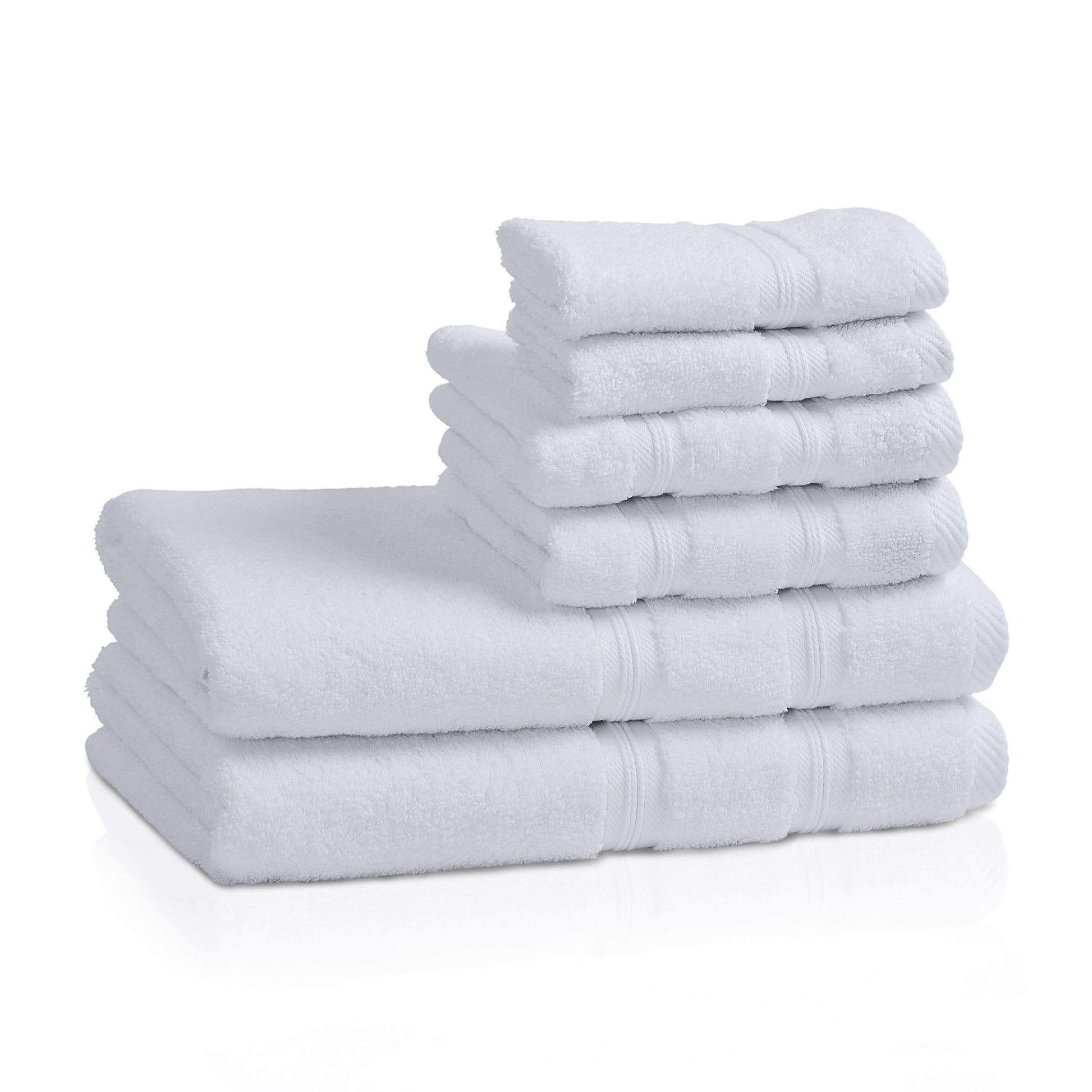 Zero Twist Smart Dry 100% Combed Cotton 6-Piece Towel Set FredCo