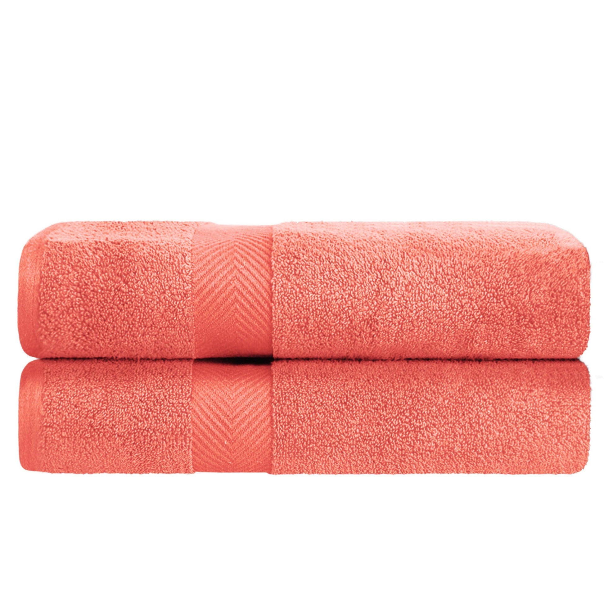 Zero-Twist Smart-Dry Absorbent Combed Cotton 2-Piece Bath Sheet Set FredCo