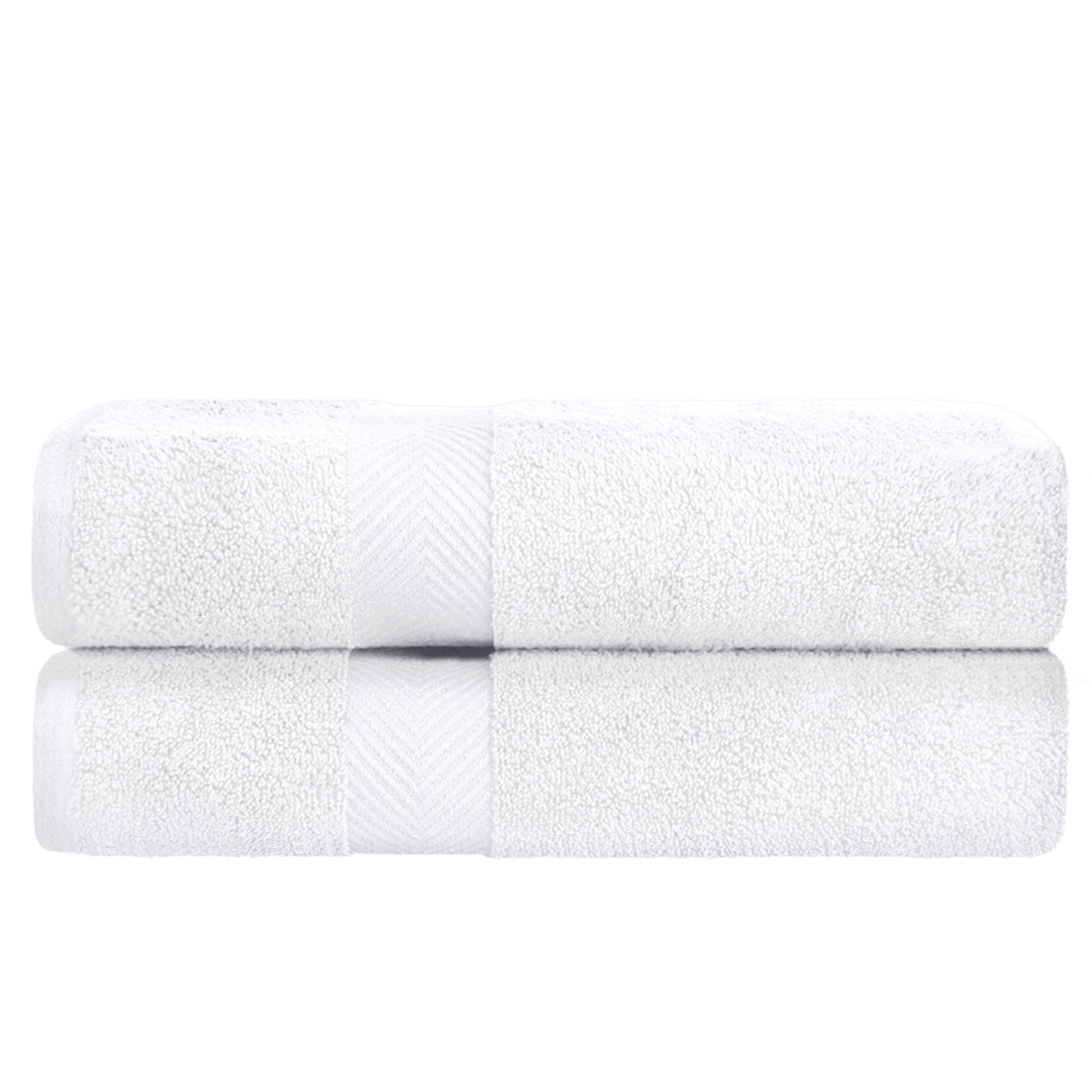 Zero-Twist Smart-Dry Absorbent Combed Cotton 2-Piece Bath Sheet Set FredCo