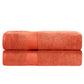 Zero-Twist Smart-Dry Absorbent Combed Cotton 2-Piece Bath Sheet Set FredCo