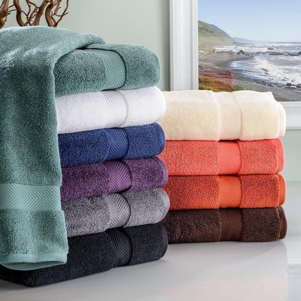 Zero-Twist Smart-Dry Absorbent Combed Cotton 2-Piece Bath Sheet Set FredCo