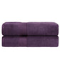 Zero-Twist Smart-Dry Absorbent Combed Cotton 2-Piece Bath Sheet Set FredCo