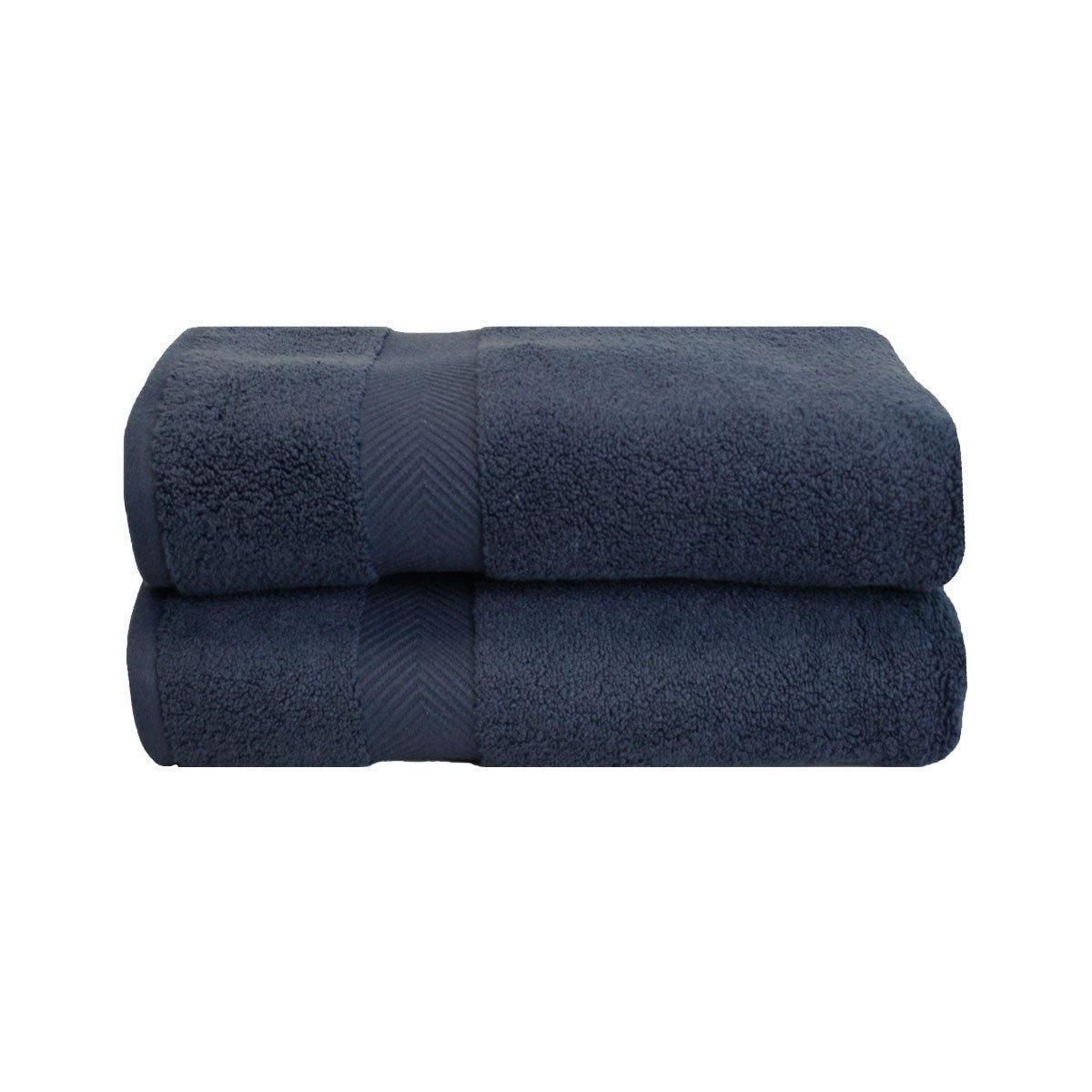 Zero-Twist Smart-Dry Absorbent Combed Cotton 2-Piece Bath Sheet Set FredCo