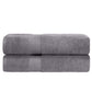 Zero-Twist Smart-Dry Absorbent Combed Cotton 2-Piece Bath Sheet Set FredCo