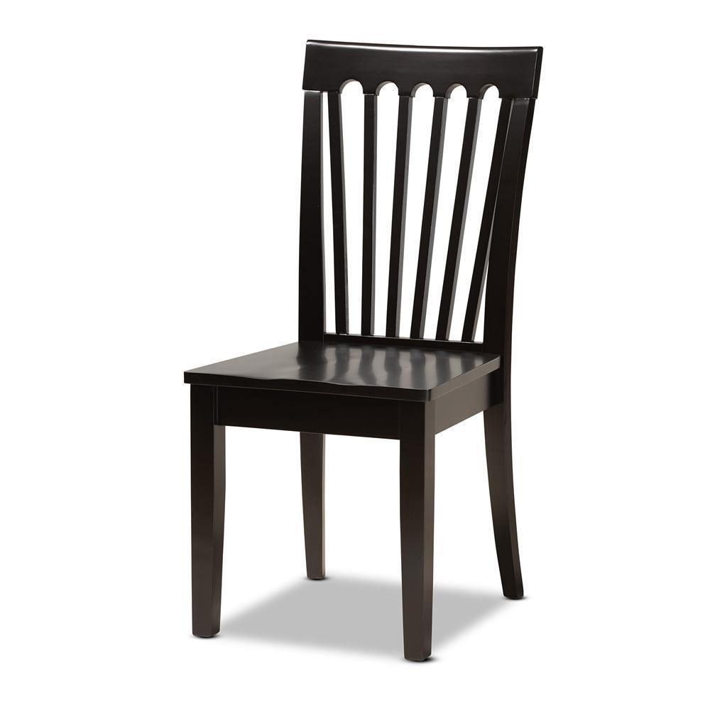 Zora Modern and Contemporary Dark Brown Finished Wood 7-Piece Dining Set FredCo