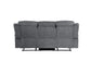 Zubaida Sofa w/USB Port & Console(Motion) Two Tone Gray Velvet FredCo